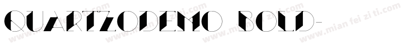 QUARTZOdemo Bold字体转换